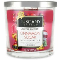 Tuscany Candle Limited Edition Cinnamon Sugar Scented Triple Pour Jar Candle Perspective: Main
