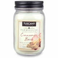 Tuscany Candle Limited Edition Farmhouse Collection Cinnamon Bark Jar Candle - White Perspective: Main