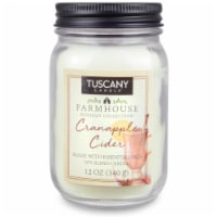 Tuscany Candle Limited Edition Farmhouse Collection Cranapple Cider Jar Candle - White Perspective: Main
