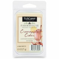 Tuscany Candle Limited Edition Farmhouse Collection Cranapple Cider Wax Melt - White Perspective: Main