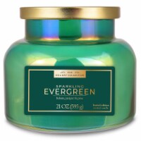 Tuscany Candle Limited Edition Sparkling Evergreen Scented Iridescent Jar Candle Perspective: Main