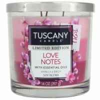 Tuscany Candle Limited Edition Love Notes Scented Triple Pour Jar Candle Perspective: Main