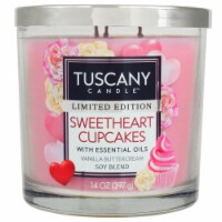 Tuscany Candle Limited Edition Sweetheart Cupcakes Scented Jar Candle Perspective: Main