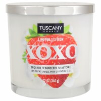 Tuscany Candle Sugared Strawberry Shortcake 3-Wick Candle Perspective: Main