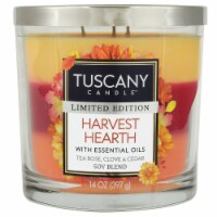 Tuscany Candle™ Limited Edition Harvest Hearth Scented Triple Pour Jar Candle Perspective: Main
