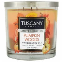 Tuscany Candle™ Limited Edition Pumpkin Woods Scented Triple Pour Jar Candle Perspective: Main