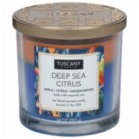 Tuscany Candle™ Triple Pour Deep Sea Citrus Jar Candle Perspective: Main