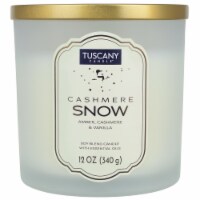 Tuscany Candle™ Limited Edition Cashmere Snow Scented Jar Candle Perspective: Main