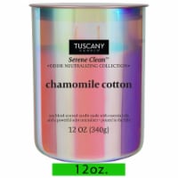 Tuscany Candle™ Serene Clean™ Collection Chamomile Cotton Scented Jar Candle Perspective: Main