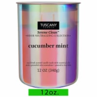 Tuscany Candle™ Serene Clean™ Collection Cucumber Mint Scented Jar Candle Perspective: Main