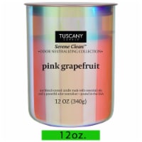Tuscany Candle™ Serene Clean Collection Pink Grapefruit Scented Jar Candle Perspective: Main