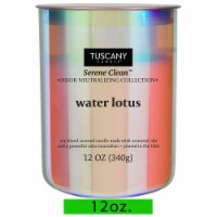 Tuscany Candle™ Serene Clean™ Collection Water Lotus Scented Jar Candle Perspective: Main