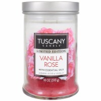 Tuscany™ Limited Edition Scented Triple Pour Jar Candle - Vanilla Rose Perspective: Main