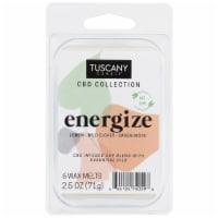 Tuscany Candle® CBD Collection Energize Wax Melt Perspective: Main