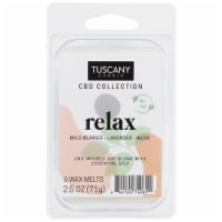 Tuscany CBD Collection Relax Wax Melt Perspective: Main