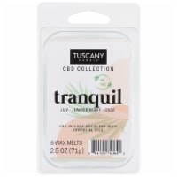 Tuscany Candle® CBD Collection Tranquil Wax Melt Perspective: Main