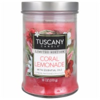 Tuscany Candle Coral Lemonade Limited Edition Triple Pour Jar Candle Perspective: Main