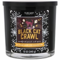 Tuscany Candle 12 oz Limited Edition Scented Black Cat Crawl Halloween Jar Candle