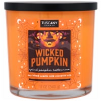 Tuscany Candle 12 oz Limited Edition Scented Wicked Pumpkin Halloween Jar Candle