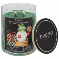 Tuscany Candle® Limited Edition Gnome for the Holidays Scented Jar Candle - Holly Jolly Perspective: Main