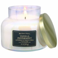 Langley Winter Collection Limited Edition Scented Triple Pour Jar Candle - Vanilla Peppermint Perspective: Main
