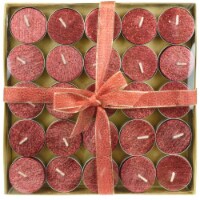 Tuscany Limited Edition Glitter Tealights - Red