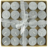 Tuscany Limited Edition Glitter Tealights - Silver
