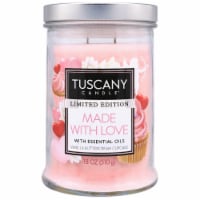 Tuscany Candle Valentine's Day Limited Edition Scented Jar Candle Made With Love Perspective: Main