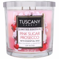 Tuscany Candle® Limited Edition Scented Triple Pour Jar Candle Pink Sugar Prosecco Perspective: Main
