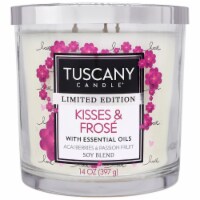 Tuscany Candle Valentine's Day Limited Edition Scented Jar Candle Kisses and Frosé Perspective: Main