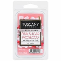 Tuscany Candle Valentine's Day Limited Edition Pink Sugar Prosecco Wax Melt Perspective: Main
