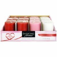 Enticing Aromas Valentine's Day Limited Edition Assorted Frangranced Pillar Candles Perspective: Main