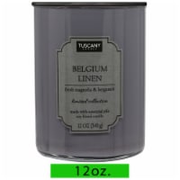 Tuscany Color Splash Collection Jar Candle Belgium Linen Perspective: Main