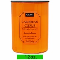 Tuscany Color Splash Collection Scented Jar Candle - Caribbean Citrus Perspective: Main