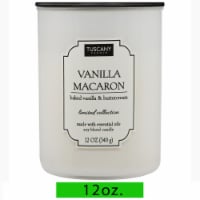 Tuscany Color Splash Collection Scented Jar Candle - Vanilla Macaron Perspective: Main