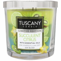 Tuscany Limited Edition Scented Triple Pour Jar Candle - Succulent Citrus Perspective: Main