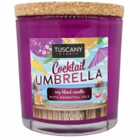Tuscany Limited Edition Cocktail Umbrella Scented Jar Candle Perspective: Main