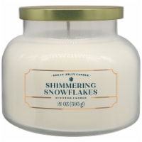 Holly Jolly Candle Limited Edition Shimmering Snowflakes Jar Candle Perspective: Main