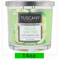 Tuscany Scented Jar Candle®  Melon Spritzer Perspective: Main