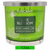 Tuscany Scented Jar Candle Lime Blossom Perspective: Main