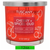 Tuscany Scented Jar Candle Cherry & Spiced Oud Perspective: Main