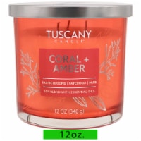Tuscany Scented Jar Candle Coral & Amber Perspective: Main