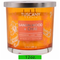 Tuscany Scented Jar Candle Sandalwood & Chai Perspective: Main