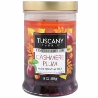 Tuscany Candle® Limited Edition Triple Pour Jar Candle - Cashmere Plum Perspective: Main