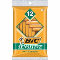 BIC Sensitive Shaver Men's Disposable Razor, Single Blade, (Pack of 14)