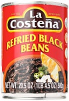 La Costena Refried Black Beans, 20.5 oz (Pack of 16)