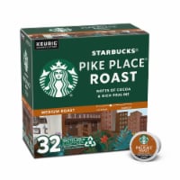 Starbucks Ground Coffee Medium Roast Pike Place Roast 32 K-Cups (Pack of 20)