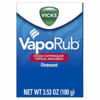 Vicks VapoRub Cough Suppressant Chest and Throat (Pack of 2)