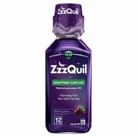 Vicks ZzzQuil Nighttime Sleep Aid, Warming Berry Liquid (Pack of 3)