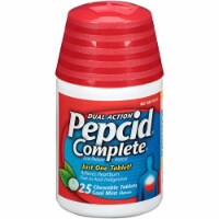 Pepcid Complete Acid Reducer + Antacid with Dual Action, Cool Mint, (Pack of 3)